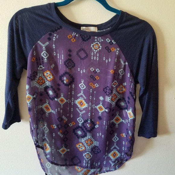 Futuristic Mendala Sheer Top - Picture 1 of 2